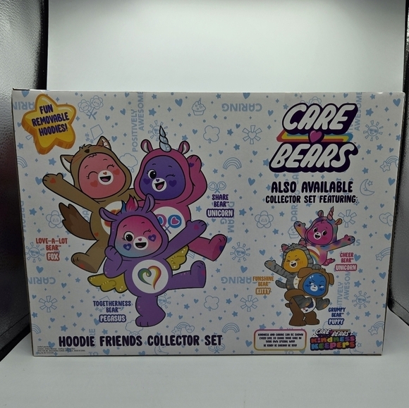 Care Bears Hoodie Friends Collector Set Unicorn Fox Pegasus - Picture 4 of 12